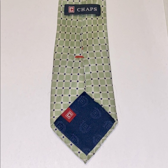 Chaps Green Grid Tie - Picture 4 of 5
